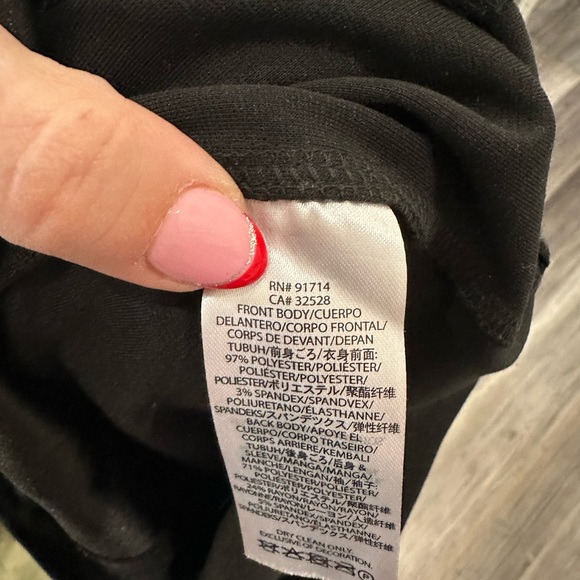 AX | Armani Exchange Black Faux Suede Bodycon Dress Black, Sz 4 - Picture 5 of 6